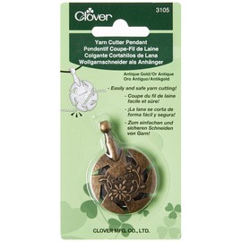 Clover 3105 Yarn Cutter Pendant, Antique Gold