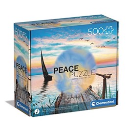 Clementoni 35121 Peaceful Wind 500 Pieces, Made in Italy, Jigsaw Puzzle for Adults, Multicolor, Medium
