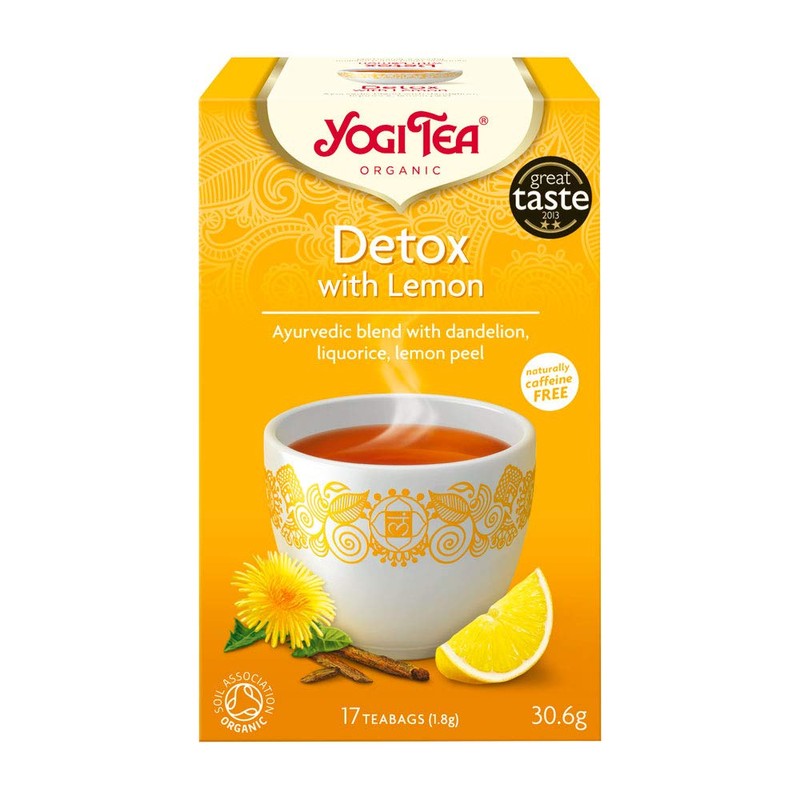 YOGI TEAS - AYURVEDIC Organic Detox with Lemon 17bags (PACK