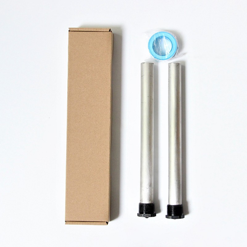2Pcs Magnesium Rod Kit Black Weld Cap Scale Inhibition NPT3/4
