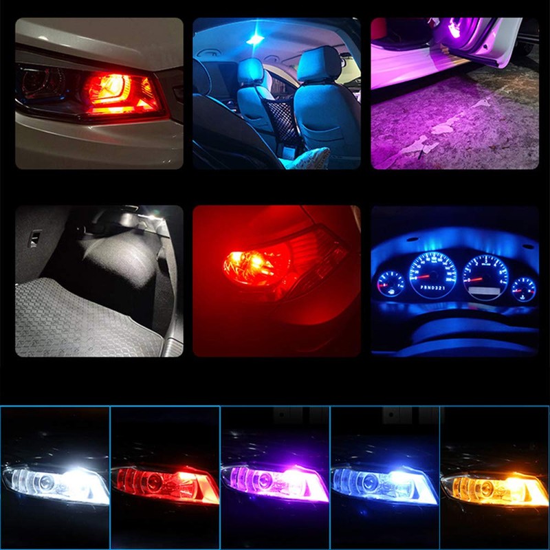 14pcs T10 Car LED Car Position License Lamp 12V (Green)