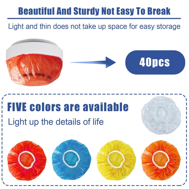 40 PCS Dxmimer Smoke Detector Cover Fire Alarm Cover, Thickened