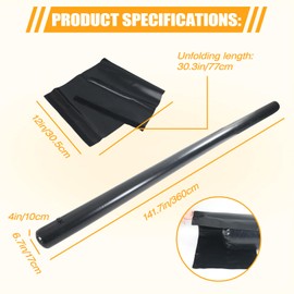 Kuabiz 2 Pcs PVC Flood Barriers for Home with 1 Connecting Bands 12ft x 7inch Water Barriers Flood Sandbag Alternative Lightweight Water Diversion Tubes for Flooding Rain Protection Door Garage