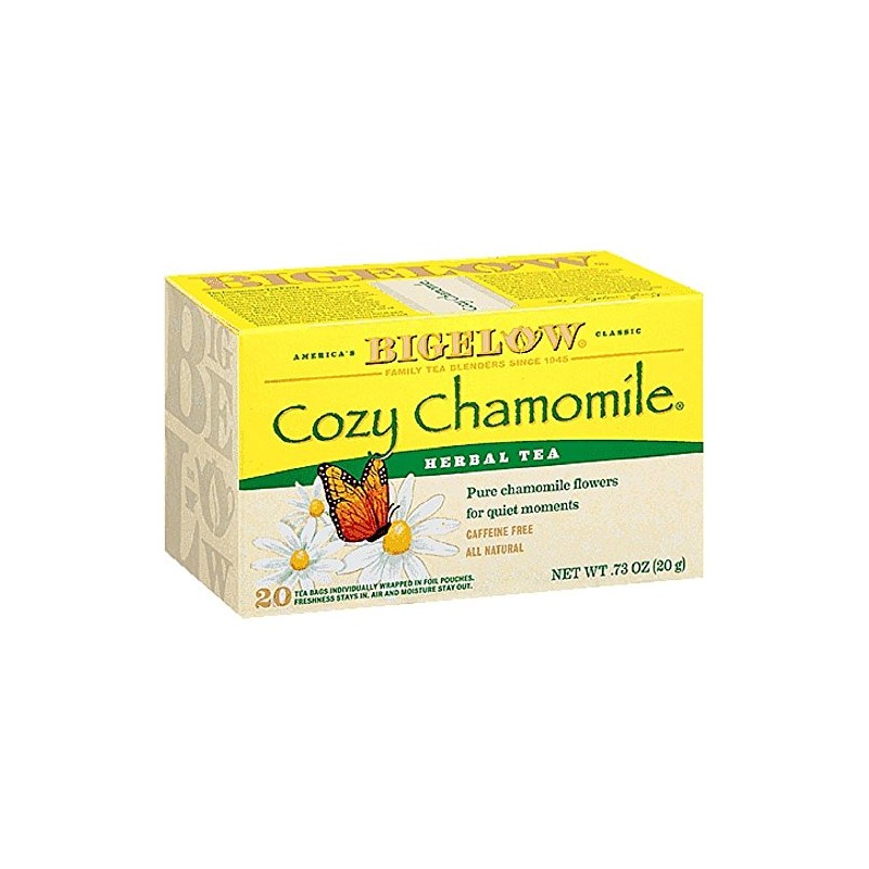 Bigelow COZY CHAMOMILE Herbal Tea - 20 Count (4 Pack)4