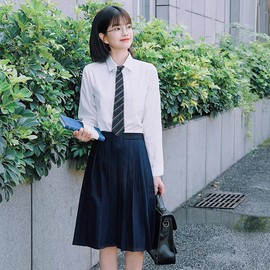 FASELE Necktie, Unisex, Unisex, Striped, Anchor Pattern, Students, High School Students, Campus, Fashion, Stylish, Present, Popular, School, Interview, Job Hunting, navy