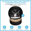 Thorness 3D Crystal Ball Night Light USB Lamp – Ludosphere