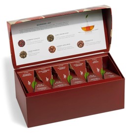 Tea Forte, Geschenkbox Teetruhe Geschenkset 20 verschiedene Sorten Handmade Pyramide Teesiebbeutel - Wärmende Freudentruhe
