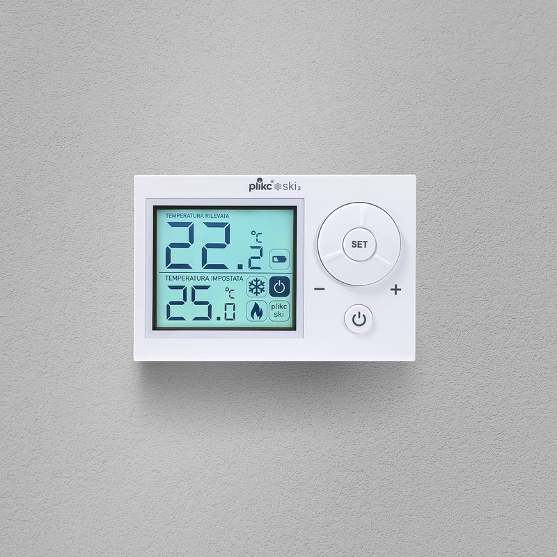 SKI 2 Digital Room Thermostat (White)