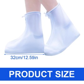 Waterproof Shoe Covers, Waterproof Rain Shoe Covers, Reusable Shoe Covers, with Zip, Non-Slip, Galoshes for Women, Men and Children