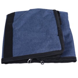 PVC Storage Bag Organizer Dustproof Zippered Tote Bag with Handles Home Travel UseDark Blue