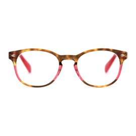 SA106 Trendy Hipster Keyhole Horn Rim Colorful Reading Glasses Red +1.5