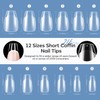 Modelones Nail Tips, 216 Pieces, Full Cover Nail Tips Set,