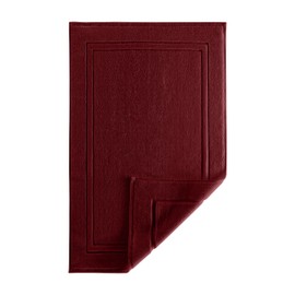 ALIBI Bath Mat Floor Towel| 1 Pack Super Soft & Absorbent Luxury Cotton Towel - Burgundy 44X26
