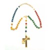 Wood Bead World Mission Rosary from Italy