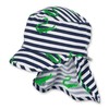 Sterntaler Boys' Peaked Cap with Neck Protection Hat, Blue (Marine