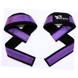 TelliSports Bodybuilding Wrist Straps Anti Slip Cotton Padded Wrist Wraps Weight Lifting Straps Strengthen Training Workout - Neoprene Padded(Purple)