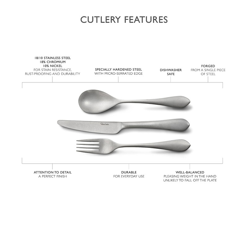 Robert Welch Quinton Vintage, 7 Piece Cutlery Place Setting. Made