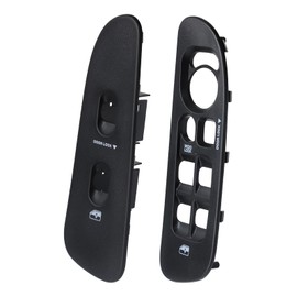 WUANGKI Black Door Window Switch Panel Bezel | Front Driver | Passenger Side | Compatible with 2002-2010 Dodge Ram 1500 2500 3500 | Replace OE 5hz72xdvab 5hz71xdvad