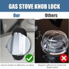 Silicone Stove Knob Safety Locks - Child Proof Oven Knob