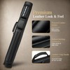 2x2 Leather Pool Cue Case for 2 Butts & 2