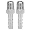 QANYEGN 2PCS 1/4in Stainless Steel Hose Barb Fitting, BSPT Male