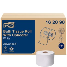 Tork Tork OptiCore Mid-size Toilet Paper Roll White T11, Advanced, 2-ply, 36 x 865 sheets, 162090
