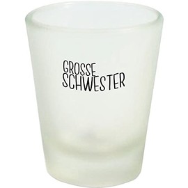 ShirtInStyle Schnapsglas Glas Grosse Schwester, Familie Verwandschaft, Liebe, Freude, Dankbarkeit