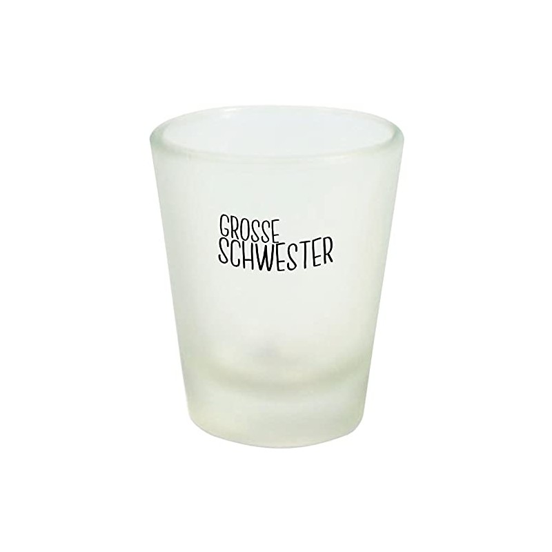 ShirtInStyle Schnapsglas Glas Grosse Schwester, Familie Verwandschaft, Liebe, Freude, Dankbarkeit