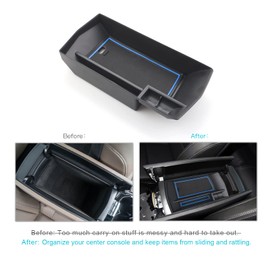 CDEFG CDEFG Mittelkonsole Armlehne Aufbewahrungsbox Kompatibel mit Peugeot 308 SW/Opel Astra L/Citroen C5 X 2021-2023 2024 2025 Armlehnen Organizer Handschuhfach Auto Center Console Tray Zubeh?r (Blau)