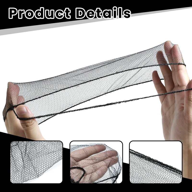 100 Pcs Disposable Beard Nets Food Service, Breathable Nylon Hair