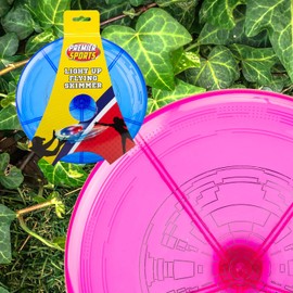 VFM Light Up Flying Skimmer Garden Toy Outdoor Toy, Frisbee, Pink, Dimensions 9 inches/ 22cm