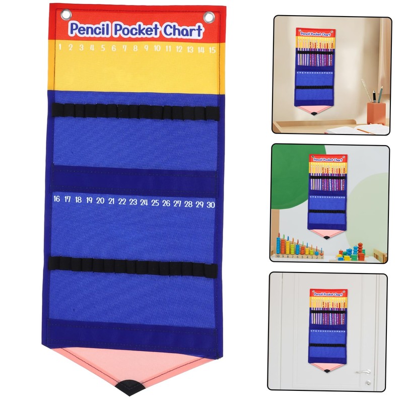 iplusmile Multi Function Hanging Pencil Holder Space Saving Canvas Pencil