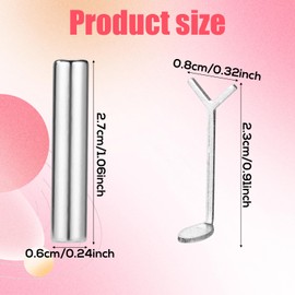 BOXOB 5pcs Heart Cat Eye Magnet for Nails, Powerful Force Nail Magnet for Cat Eye Gel Polish with 5 Y-Shaped Guide Magnetic Stick Nails Design Tool, Home DIY Salon Studio Manicure Use