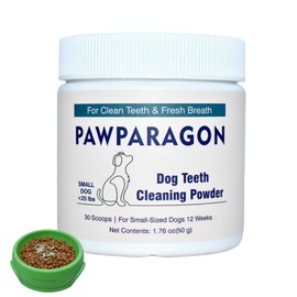 Dog Teeth Cleaning Powder - Targets Tartar & Reduces Plaque & Bad Breath, Dog Dental Powder - Teeth Cleaning Made Easy Eliminate, Dog Dental Care - Formulated for Small Dogs PP022
