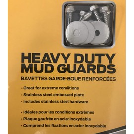 PLASTICOLOR Gmc Heavy Duty Rear 12 X 23 Mud Guards, 12" x 23" Rear Mud Guards (001842R01)