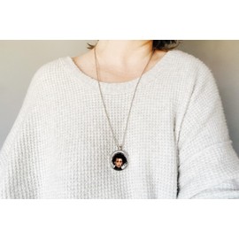 Edward Scissorhands 1 inch Silver Plated Pendant 24 inch Stainless Steel Ball Chain Necklace Handcrafted Fan Gift