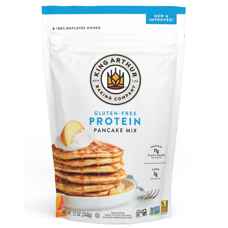 King Arthur Flour Gluten Free Protein Pancake Mix, Non-GMO Project