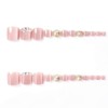 SEMTIM Nail Tips for Feet, 24 Pieces, Thumb Nail Stickers,