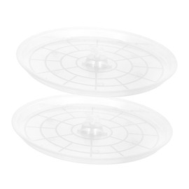 Gatuida 2Pcs Bird Cage Tray Transparent Durable Plastic Toilet Pan for Parakeet Small Birds Easy to Install Fit Replacement for Bird Keeping