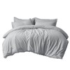 Aisbo Double Duvet Covers Set Grey - 3Pcs Bedding Set