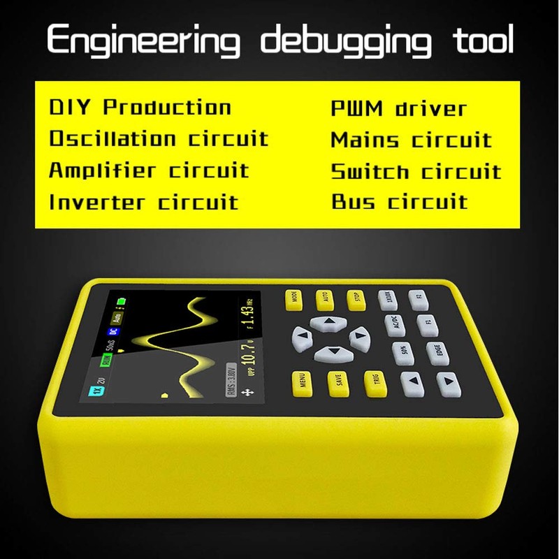 Mivofun Mini USB Digital Oscilloscope 5012H 2.4'' IPS LCD 500MS/s