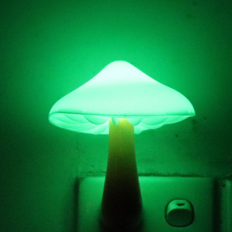 AUSAYE 4 Pack Mushroom Night Light Plug in Sensor Light,