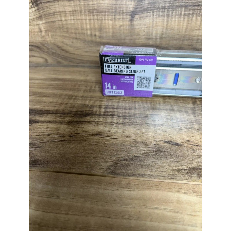 Everbilt 1 Pair Of Everbilt Full Extension Drawer Slides Soft-Close