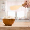 2 Pack Silicone Rice Paddle Spoon with Wood Handle, Nonstick