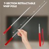 Mafegu 2pcs Retractable Teacher's Whip,Teaching Whip,Metal Retractable Whip,Extended Handheld Presenter,Whiteboard