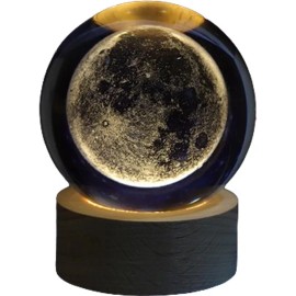 lamparas decorativas/luz de noche/lampara decorativa/luna/lampara/luces decorativas/lampara solares/sistema solar/bola d Lámpara Led De Escritorio De Bola De Cristal 3d De Galaxia