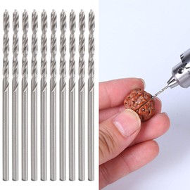 Micro Drill Bit Set, Jewelry Drill 10Pcs 1.75mm Hand Drill Drill Bit Straight Shank Drill Bit Micro Mini Drill Bit Set Small Drill Bits Pin Vise Hand Drill for Pin Vise Hand Drill