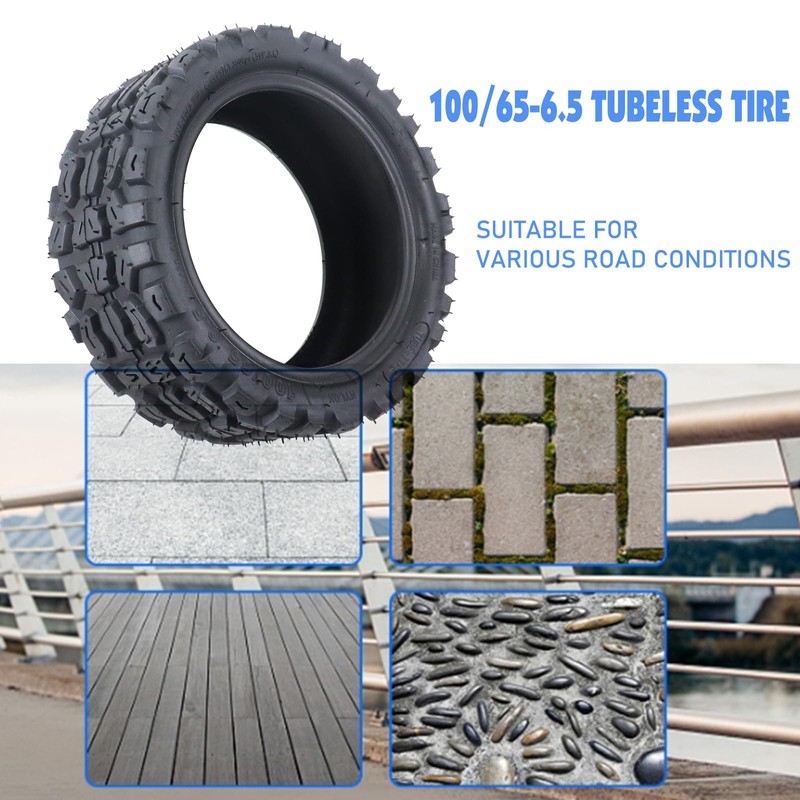100/65-6.5 tubeless electric scooter road tire 11 Inches Vacuum Tire