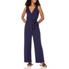 The Drop Women's @caralynmirand Sleeveless Wrap Jumpsuit, Navy, XXS