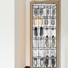 Large Hanging Shoe Organizer, 24 White Mesh Pockets Over the